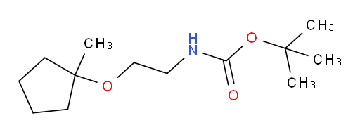 tert-butyl N-{2-[(1-methylcyclopentyl)oxy]ethyl}carbamate