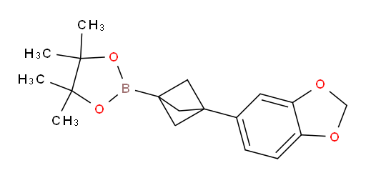 2-[3-(1,3-dioxaindan-5-yl)bicyclo[1.1.1]pentan-1-yl]-4,4,5,5-tetramethyl-1,3,2-dioxaborolane