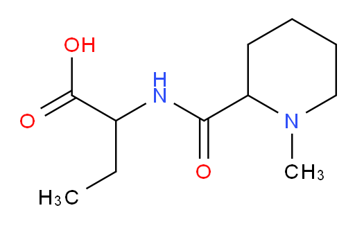 2-[(1-methylpiperidin-2-yl)formamido]butanoic acid