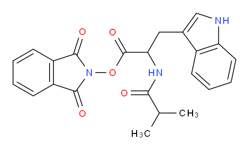 1,3-dioxo-2,3-dihydro-1H-isoindol-2-yl 3-(1H-indol-3-yl)-2-(2-methylpropanamido)propanoate