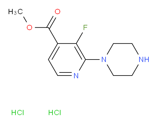 methyl 3-fluoro-2-(piperazin-1-yl)pyridine-4-carboxylate dihydrochloride