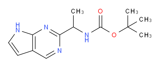 tert-butyl N-(1-{7H-pyrrolo[2,3-d]pyrimidin-2-yl}ethyl)carbamate