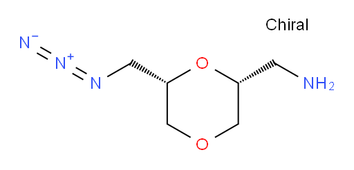 1-[(2R,6S)-6-(azidomethyl)-1,4-dioxan-2-yl]methanamine