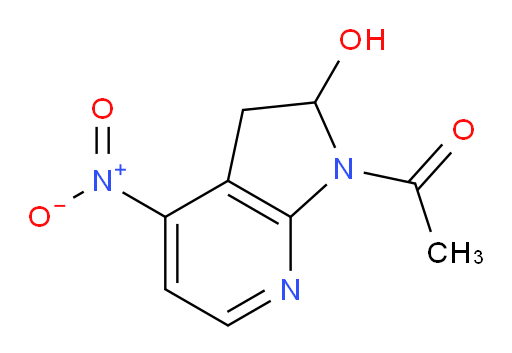 1-{2-hydroxy-4-nitro-1H,2H,3H-pyrrolo[2,3-b]pyridin-1-yl}ethan-1-one