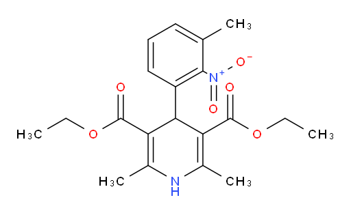 3,5-diethyl 2,6-dimethyl-4-(3-methyl-2-nitrophenyl)-1,4-dihydropyridine-3,5-dicarboxylate