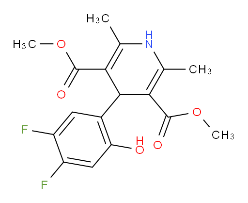 3,5-dimethyl 4-(4,5-difluoro-2-hydroxyphenyl)-2,6-dimethyl-1,4-dihydropyridine-3,5-dicarboxylate