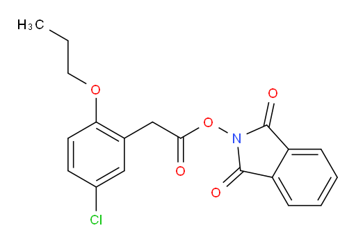 1,3-dioxo-2,3-dihydro-1H-isoindol-2-yl 2-(5-chloro-2-propoxyphenyl)acetate