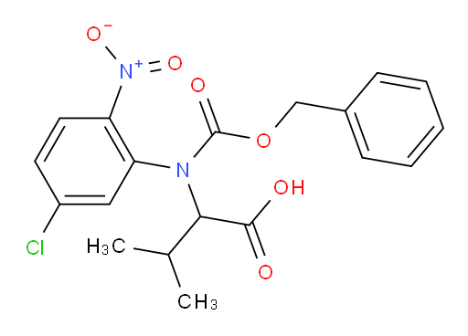2-{[(benzyloxy)carbonyl](5-chloro-2-nitrophenyl)amino}-3-methylbutanoic acid