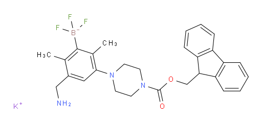potassium [3-(aminomethyl)-5-(4-{[(9H-fluoren-9-yl)methoxy]carbonyl}piperazin-1-yl)-2,6-dimethylphenyl]trifluoroboranuide