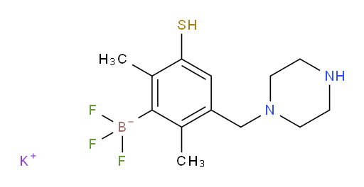 potassium {2,6-dimethyl-3-[(piperazin-1-yl)methyl]-5-sulfanylphenyl}trifluoroboranuide