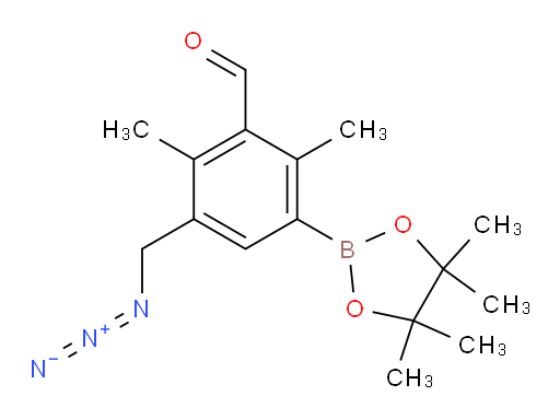 3-(azidomethyl)-2,6-dimethyl-5-(4,4,5,5-tetramethyl-1,3,2-dioxaborolan-2-yl)benzaldehyde