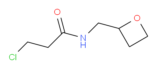 3-chloro-N-[(oxetan-2-yl)methyl]propanamide