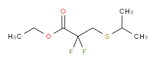ethyl 2,2-difluoro-3-(propan-2-ylsulfanyl)propanoate