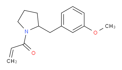 1-{2-[(3-methoxyphenyl)methyl]pyrrolidin-1-yl}prop-2-en-1-one