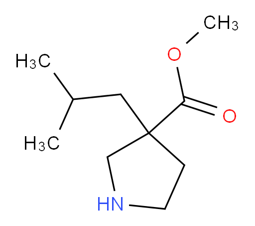 methyl 3-(2-methylpropyl)pyrrolidine-3-carboxylate