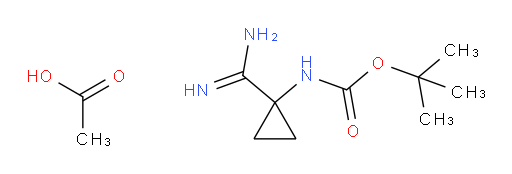 acetic acid, tert-butyl N-(1-carbamimidoylcyclopropyl)carbamate