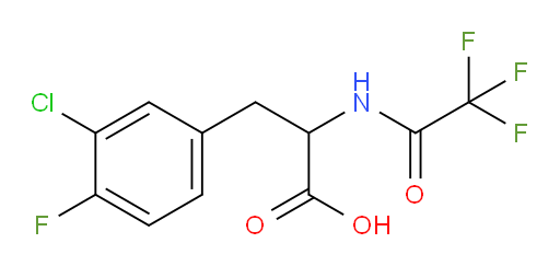 3-(3-chloro-4-fluorophenyl)-2-(2,2,2-trifluoroacetamido)propanoic acid
