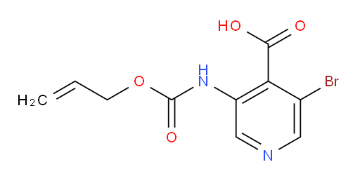 3-bromo-5-{[(prop-2-en-1-yloxy)carbonyl]amino}pyridine-4-carboxylic acid