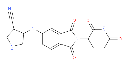 4-{[2-(2,6-dioxopiperidin-3-yl)-1,3-dioxo-2,3-dihydro-1H-isoindol-5-yl]amino}pyrrolidine-3-carbonitrile
