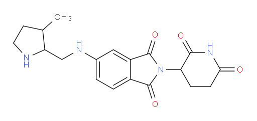 2-(2,6-dioxopiperidin-3-yl)-5-{[(3-methylpyrrolidin-2-yl)methyl]amino}-2,3-dihydro-1H-isoindole-1,3-dione