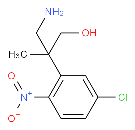 3-amino-2-(5-chloro-2-nitrophenyl)-2-methylpropan-1-ol