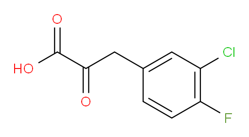 3-(3-chloro-4-fluorophenyl)-2-oxopropanoic acid