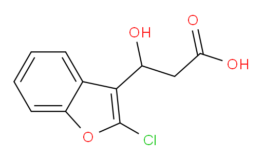 3-(2-chloro-1-benzofuran-3-yl)-3-hydroxypropanoic acid