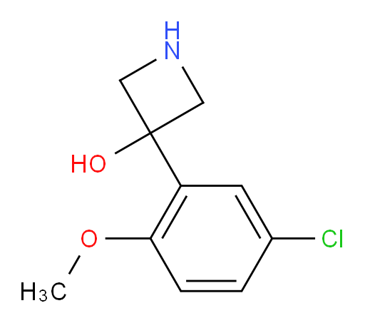 3-(5-chloro-2-methoxyphenyl)azetidin-3-ol