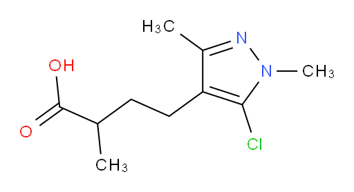4-(5-chloro-1,3-dimethyl-1H-pyrazol-4-yl)-2-methylbutanoic acid