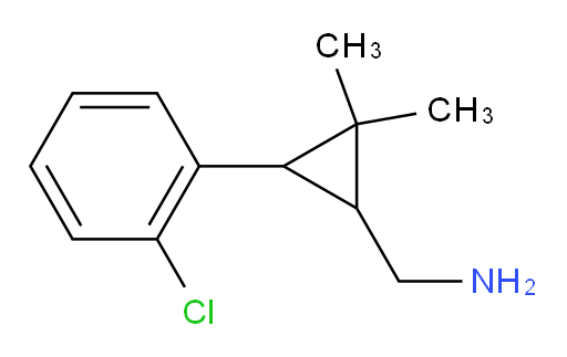 [3-(2-chlorophenyl)-2,2-dimethylcyclopropyl]methanamine