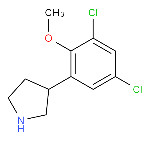 3-(3,5-dichloro-2-methoxyphenyl)pyrrolidine