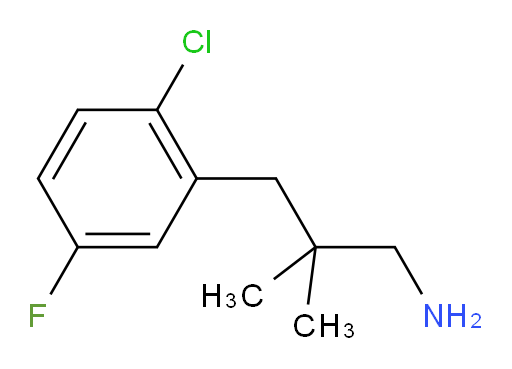3-(2-chloro-5-fluorophenyl)-2,2-dimethylpropan-1-amine