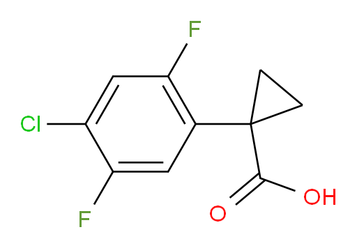 1-(4-chloro-2,5-difluorophenyl)cyclopropane-1-carboxylic acid