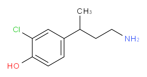 4-(4-aminobutan-2-yl)-2-chlorophenol
