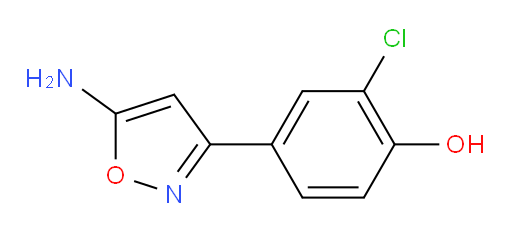 4-(5-amino-1,2-oxazol-3-yl)-2-chlorophenol