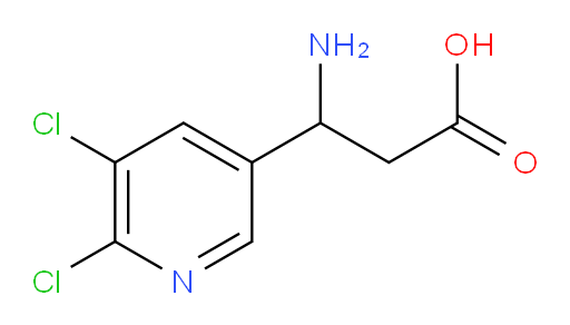 3-amino-3-(5,6-dichloropyridin-3-yl)propanoic acid