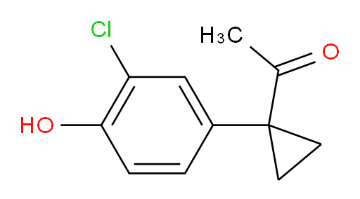 1-[1-(3-chloro-4-hydroxyphenyl)cyclopropyl]ethan-1-one