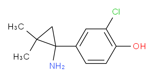 4-(1-amino-2,2-dimethylcyclopropyl)-2-chlorophenol