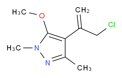 4-(3-chloroprop-1-en-2-yl)-5-methoxy-1,3-dimethyl-1H-pyrazole