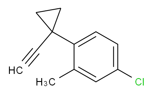 4-chloro-1-(1-ethynylcyclopropyl)-2-methylbenzene