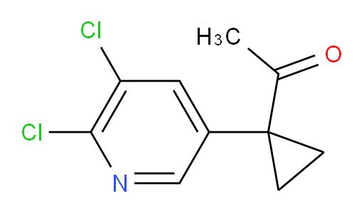 1-[1-(5,6-dichloropyridin-3-yl)cyclopropyl]ethan-1-one
