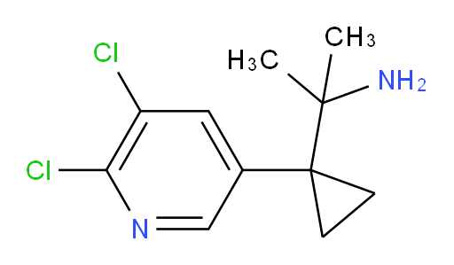 2-[1-(5,6-dichloropyridin-3-yl)cyclopropyl]propan-2-amine
