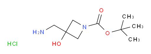 tert-butyl 3-(aminomethyl)-3-hydroxyazetidine-1-carboxylate hydrochloride
