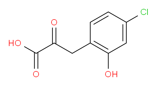 3-(4-chloro-2-hydroxyphenyl)-2-oxopropanoic acid