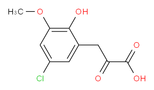 3-(5-chloro-2-hydroxy-3-methoxyphenyl)-2-oxopropanoic acid