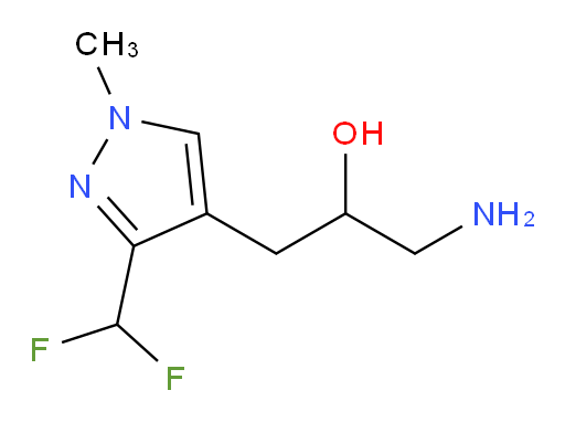 1-amino-3-[3-(difluoromethyl)-1-methyl-1H-pyrazol-4-yl]propan-2-ol