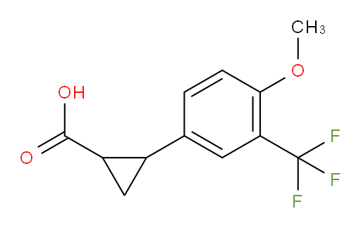 2-[4-methoxy-3-(trifluoromethyl)phenyl]cyclopropane-1-carboxylic acid