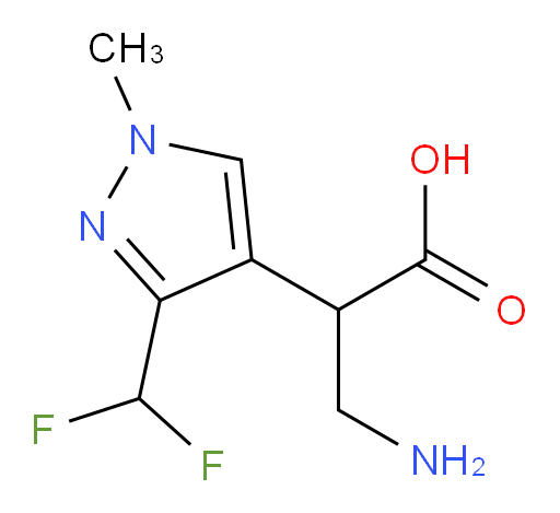 3-amino-2-[3-(difluoromethyl)-1-methyl-1H-pyrazol-4-yl]propanoic acid