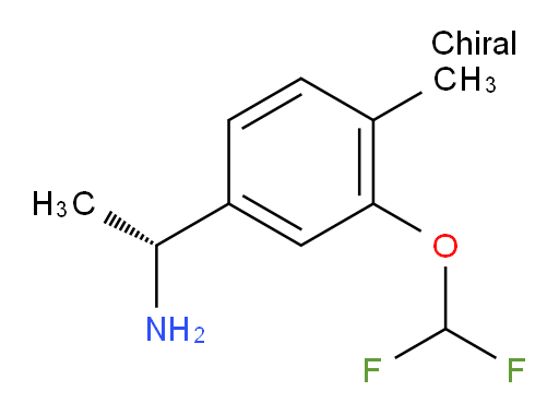 (1R)-1-[3-(difluoromethoxy)-4-methylphenyl]ethan-1-amine