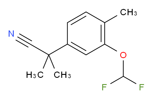 2-[3-(difluoromethoxy)-4-methylphenyl]-2-methylpropanenitrile
